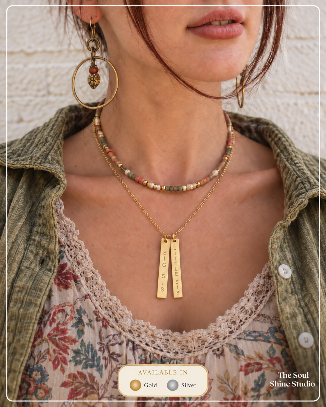 Create a Custom Vertical Bar &/or Disc Necklace - Hand Stamped