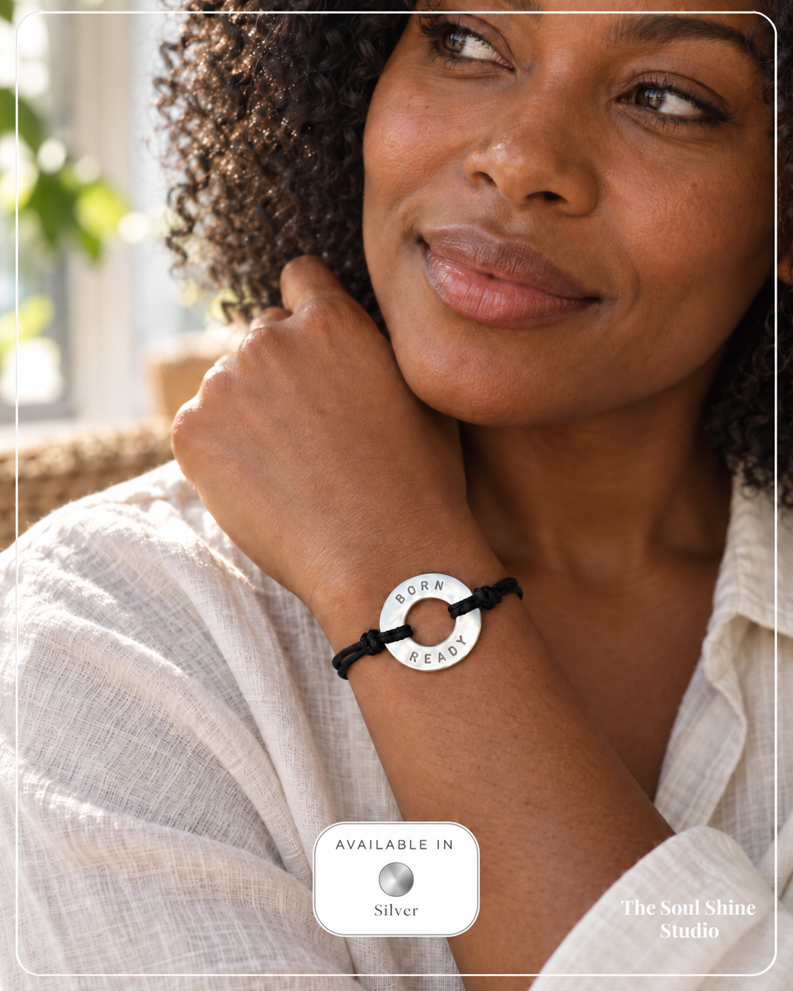 Custom Adjustable Washer Bracelet - Hand Stamped
