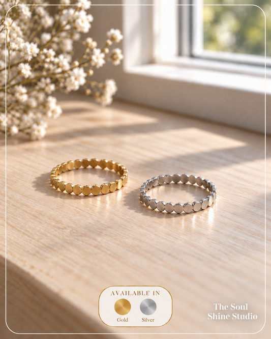 Dotted Spacer Stacking Ring