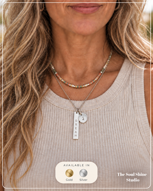 Create a Custom Vertical Bar &/or Disc Necklace - Hand Stamped