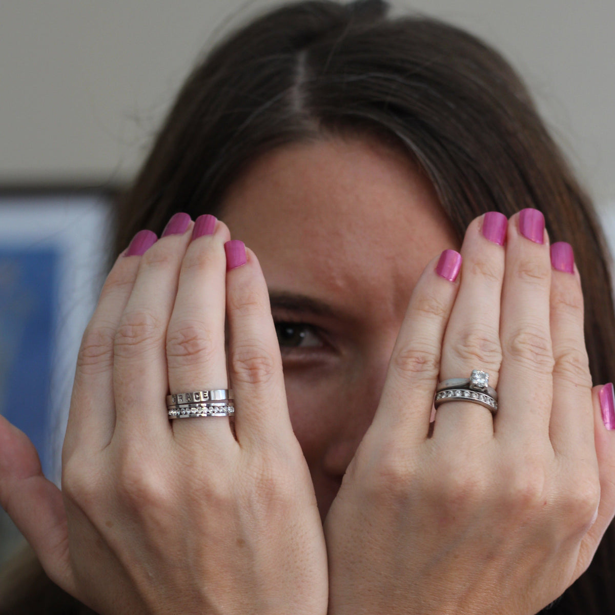 Custom Stacking Rings - Hand Stamped